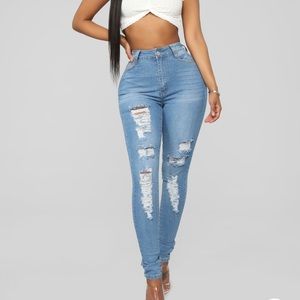 Fashion Nova High Rise Jeans
